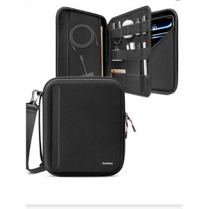 tomtoc Black Tech Organizer Bag Case for Accessories Cables Chargers Travel
